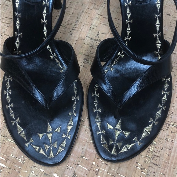 Sergio Rossi Sandal Slide Stiletto EUC sz 40 - Picture 3 of 8